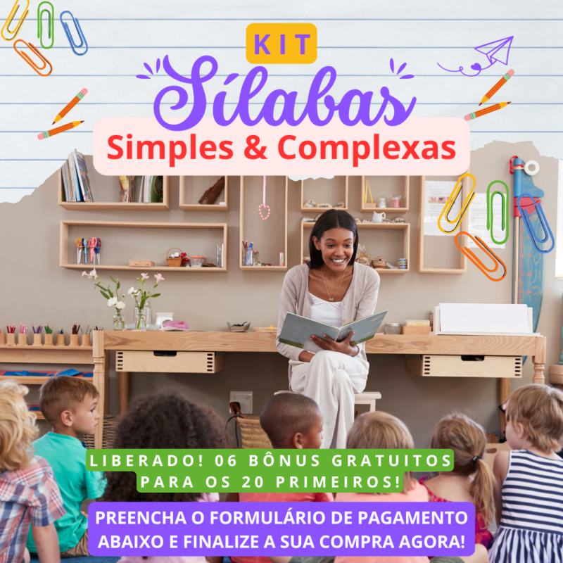 KIT SÍLABAS SIMPLES & COMPLEXAS + 06 BÔNUS